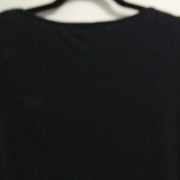 LORI MICHAELS COLLECTION | size 6 | Dark Blue Long Bell Sleeve Dress - Picture 11 of 16